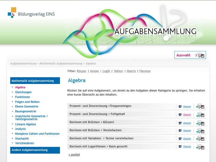 Aufgabensammlung