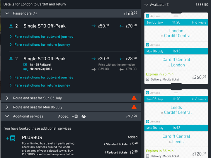 Bahntickets